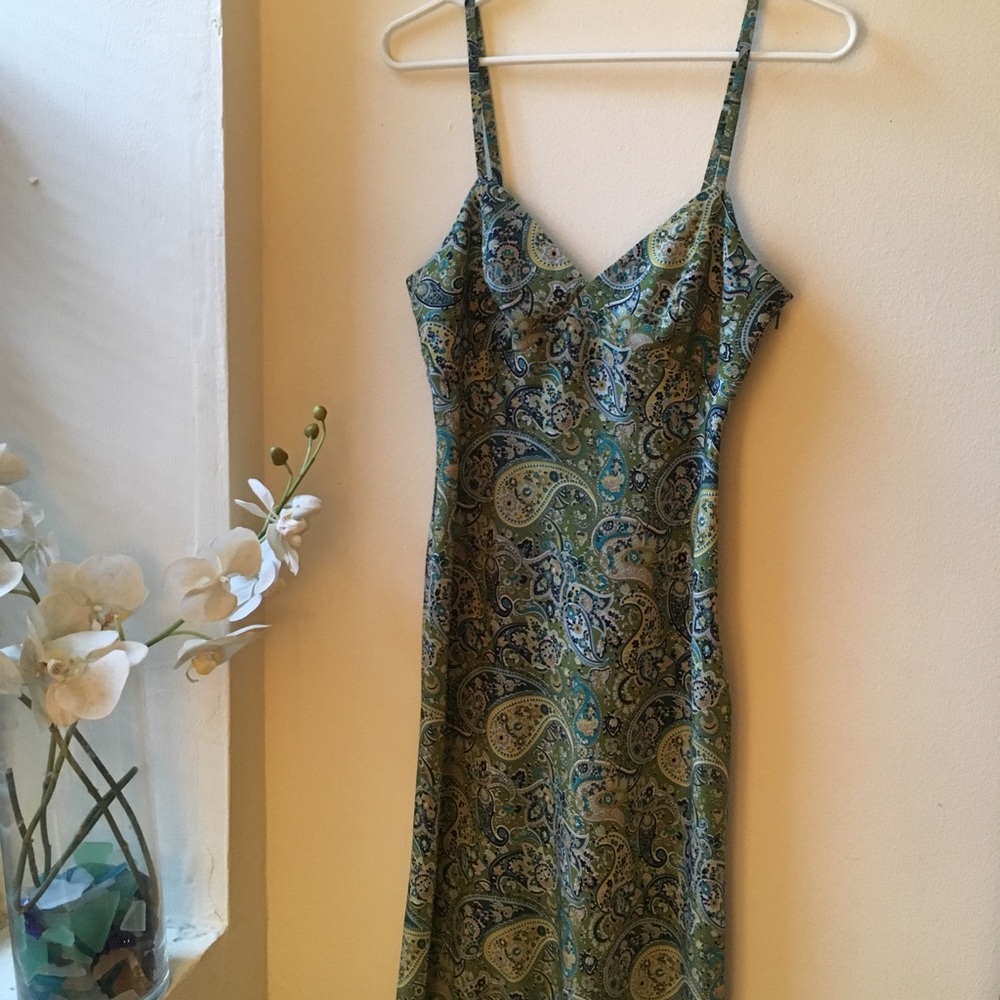 Paisley Slip Dress Sz 1/2